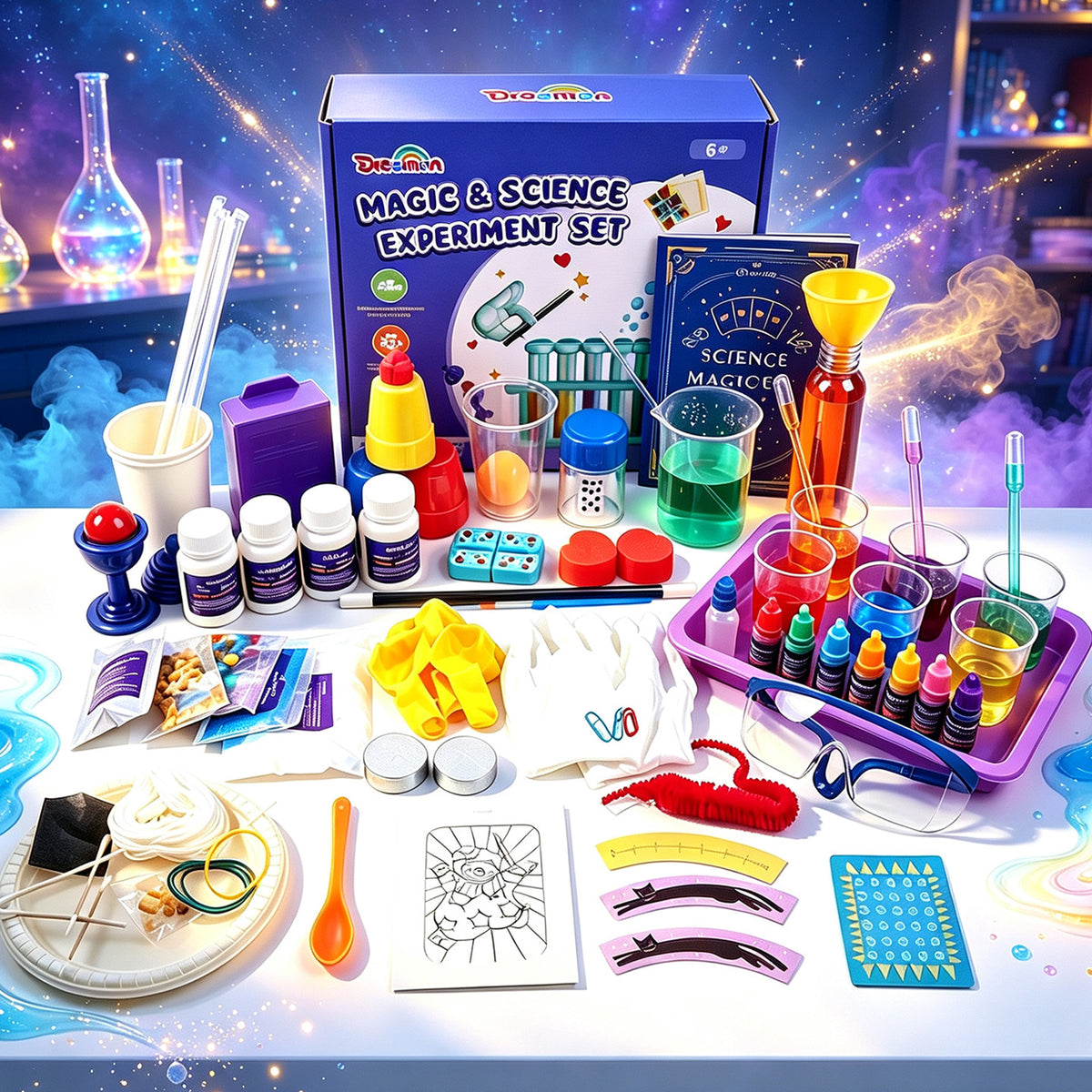 Children's Magic Prop Set Gift Box Small Toys Holiday Gift Performance Deluxe Birthday Gift for Girls - Cross-border magic…