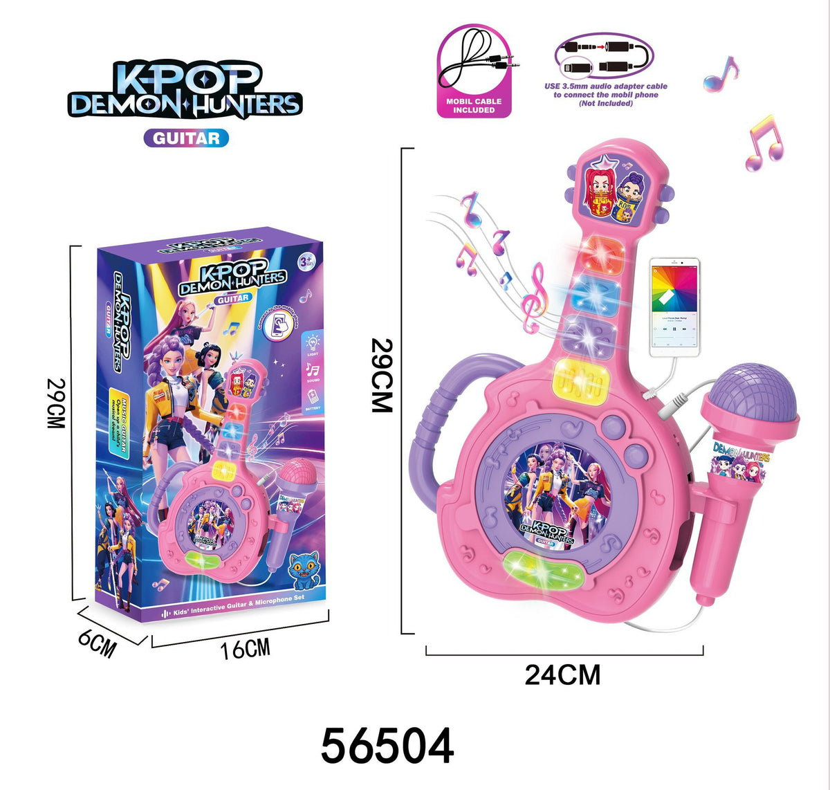 Amazon foreign trade children's microphone toys cool 5 lights boys and girls microphone play songs toys wholesale - 56504…