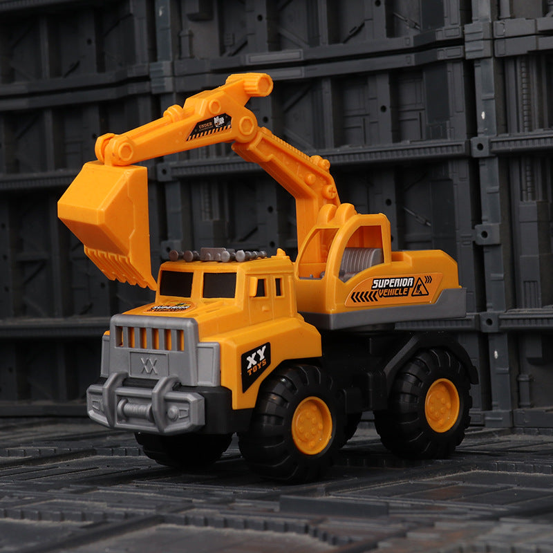 Children's large excavator engineering vehicle sliding bulldozer toy boy sand shovel beach cross-border 966-59 - 966-59…