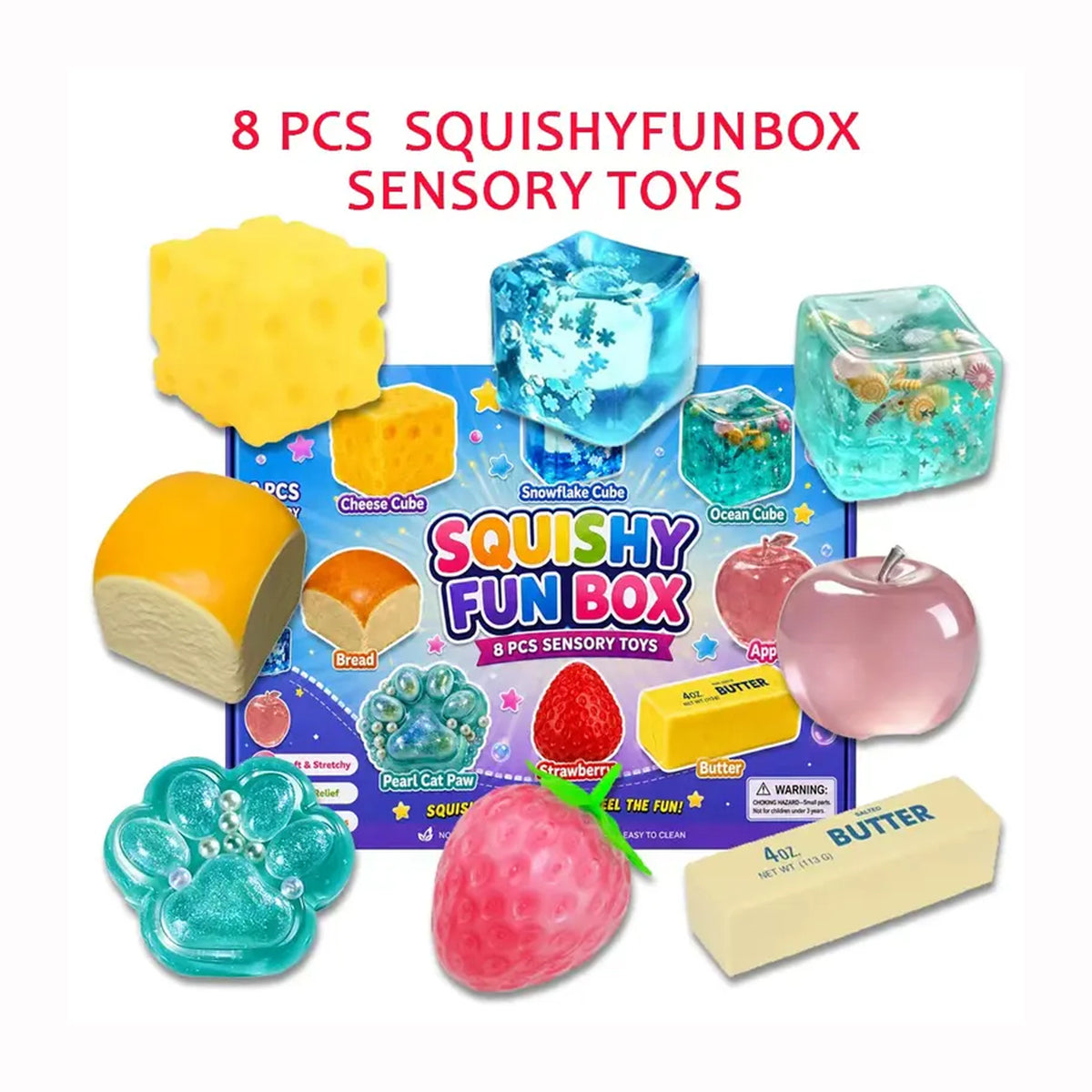 8-Piece Boxed Maltose Stress-Relief Toy SetProduct repurchase rate 45.83%400+ people have added to their cart - Set 1…