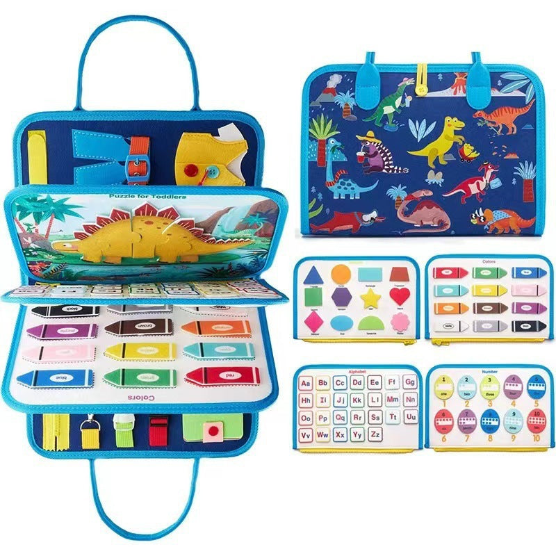 New Hot Cross-border Baby Early Education Schoolbag Felt Busy Board Educational Toys Children Felt Learning Board - Style…