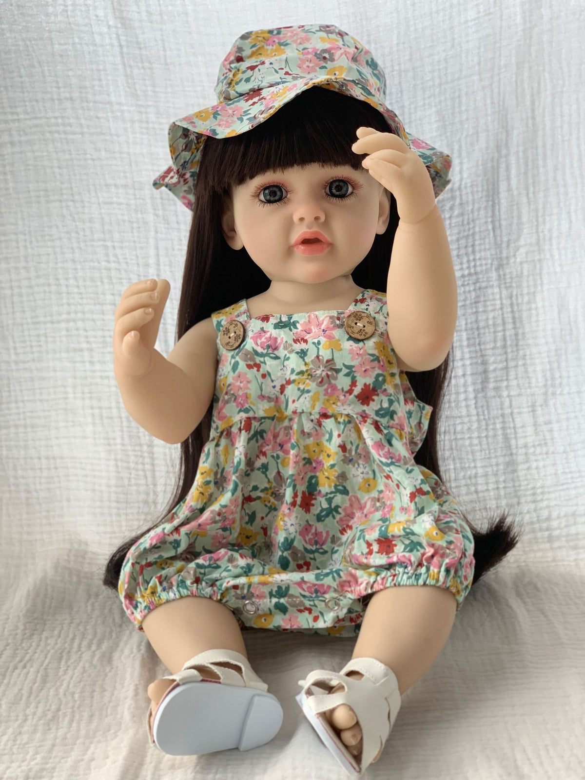 Cross-Border New Product 22inch Dudu Realistic Reborn Doll Pretend Play Girl Toy Gift Realistic Doll Toy - Dudu girl 13 /…