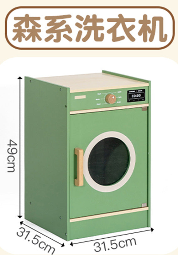 Danish Children's Pretend Play Kitchen Cooking Toy Set with Realistic Sound and Light, Refrigerator, and Wooden Stove…