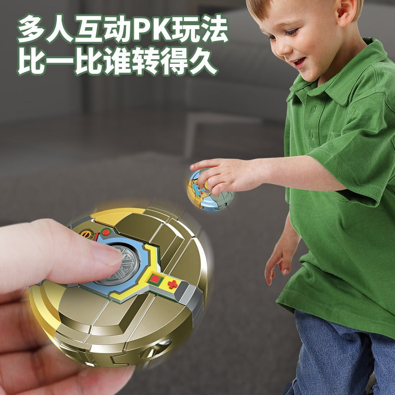 Genuine Transforming Robot Fidget Spinner Children's Toy Rotating Stress-Relief Mechanical Finger Spinner Small Toy…