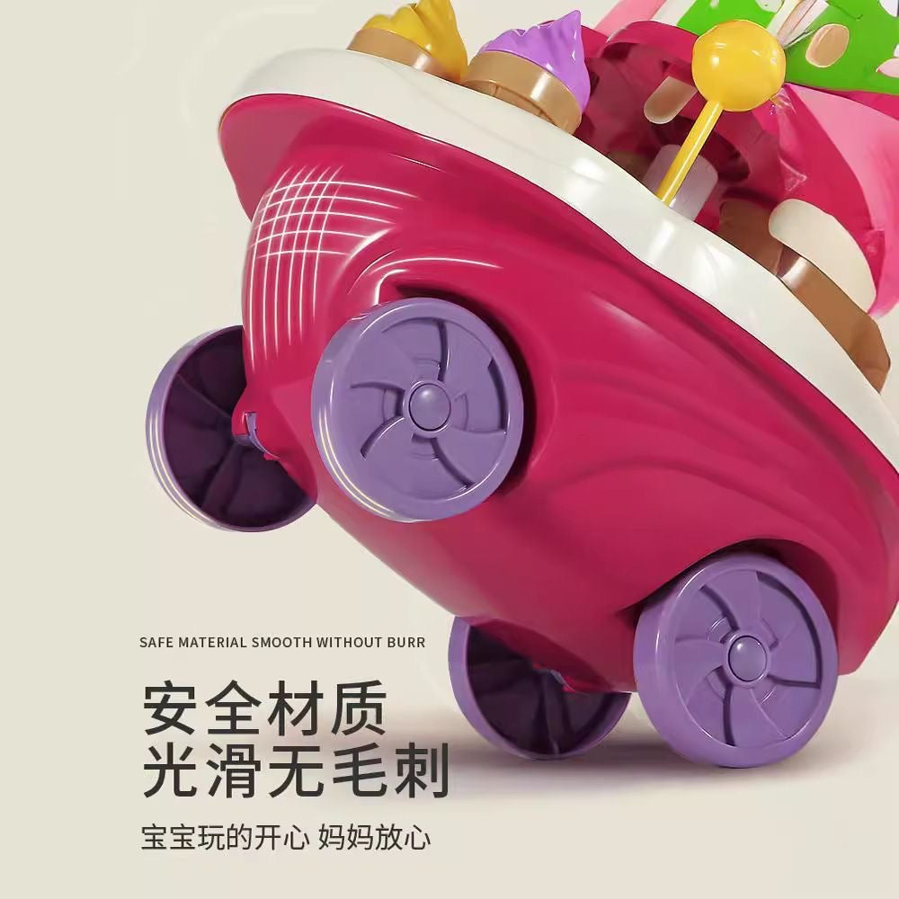 Children play house puzzle ice cream car simulation mini candy ice cream trolley toy boys and girls suit - image 3