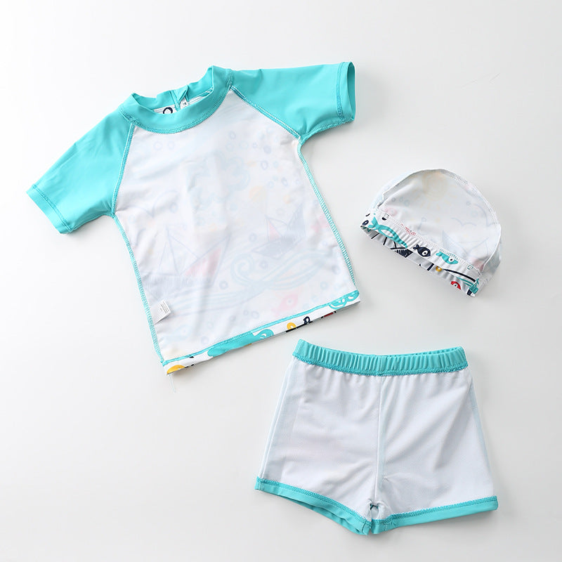 Boy Split Swimsuit - Boy's Split Swimsuit Cute Baby Spa - Boys Summer & Party Dresses - Baby's World (view 2)
