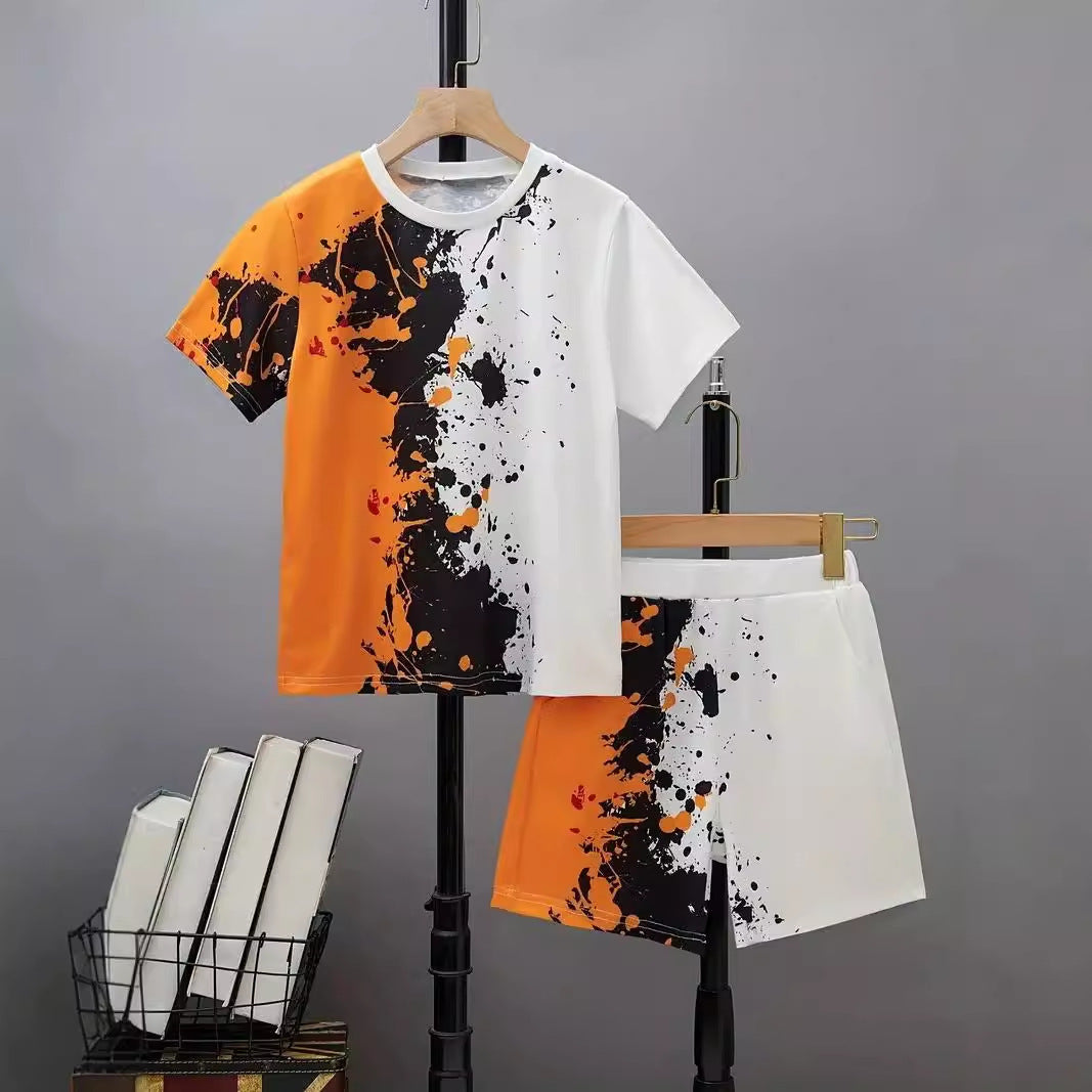 Boys Casual Short - Boys' Casual Short Sleeve T-shirt Top Shorts Two-piece Set - Boys & Kids dresses - Baby's World (view 8)