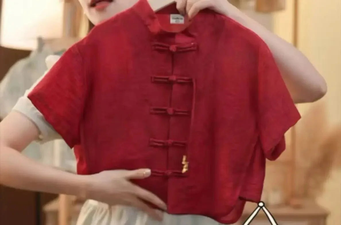 Chidren Clothing Set Casual Boys Summer Chinese Style Short Sleeve Shirt Shorts 2 PCs Set Kids Chinese Traditional Clothing