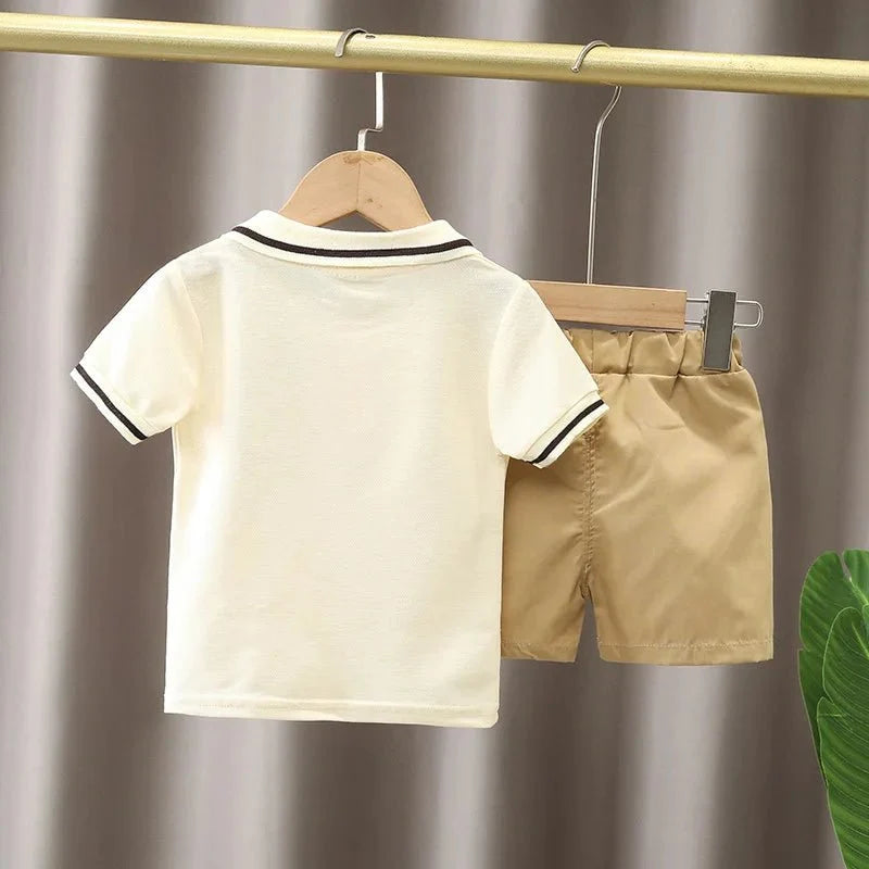 Children Clothing mother Kids Clothes Children's Sets Boys T-shirt Shorts Summer Cotton Short sleeve fashion Suit2PCS - Boys