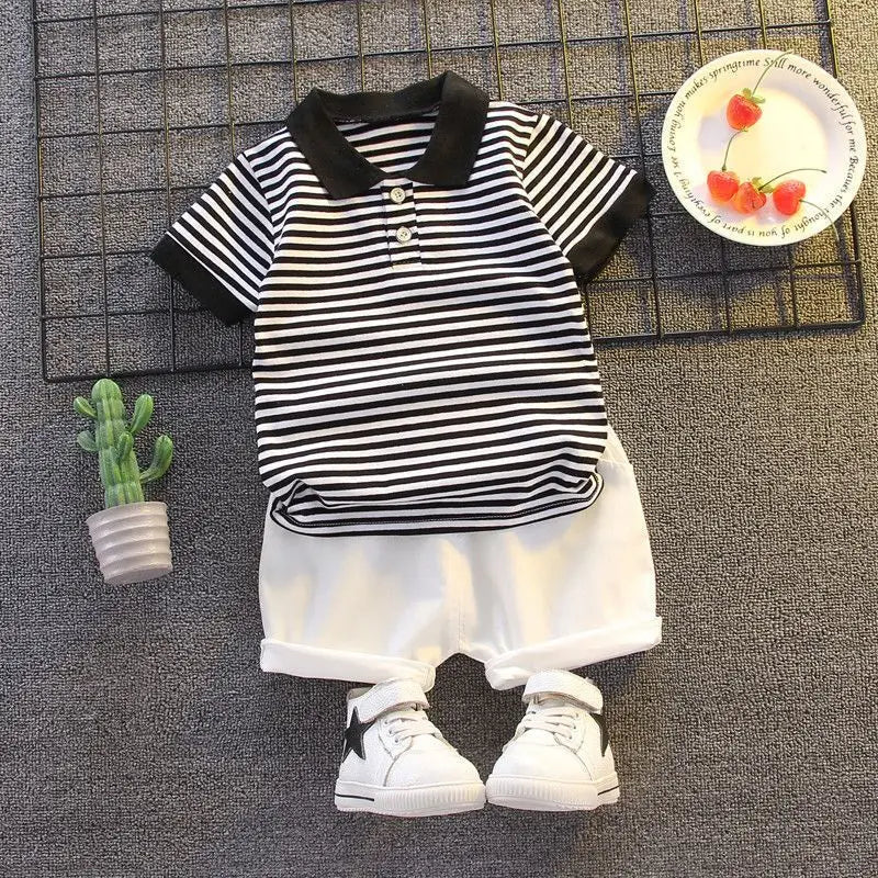 Childrenboys Shirt Shorts - ChildrenBoys T-shirt Shorts Clothing set Kids Clothes Children's Sets Summer Cotton Short sleeve