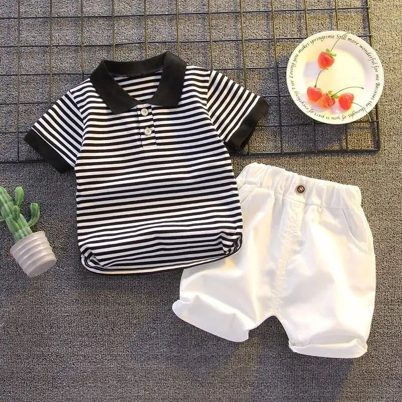 Childrenboys Shirt Shorts - ChildrenBoys T-shirt Shorts Clothing set Kids Clothes Children's Sets Summer Cotton Short sleeve