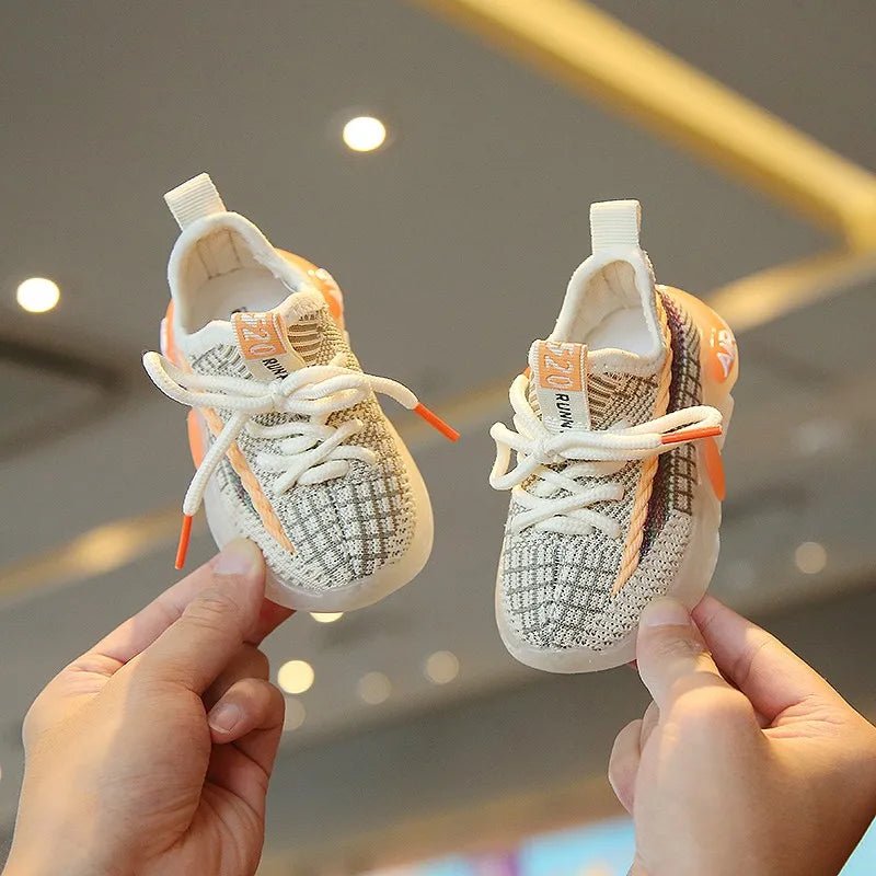 Children'S Iightweight Casual Coconut Shoes Breathable Woven First Walkers Soles For Babies, Boys Girls. Non Slip Outdoor Sports (Size 17, Beige)) - BaBy's World