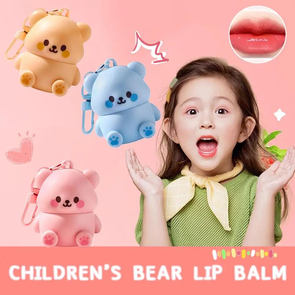 Children's Little Bear Lip Balm Moisturizing Anti-cracking Anti-peeling Baby Lip Balm Gentle Non Irritating Lip Skincare - BaBy's World
