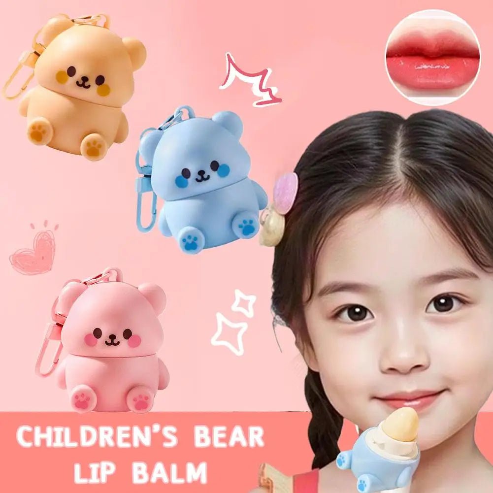 Children's Little Bear Lip Balm Moisturizing Anti-cracking Anti-peeling Baby Lip Balm Gentle Non Irritating Lip Skincare - BaBy's World