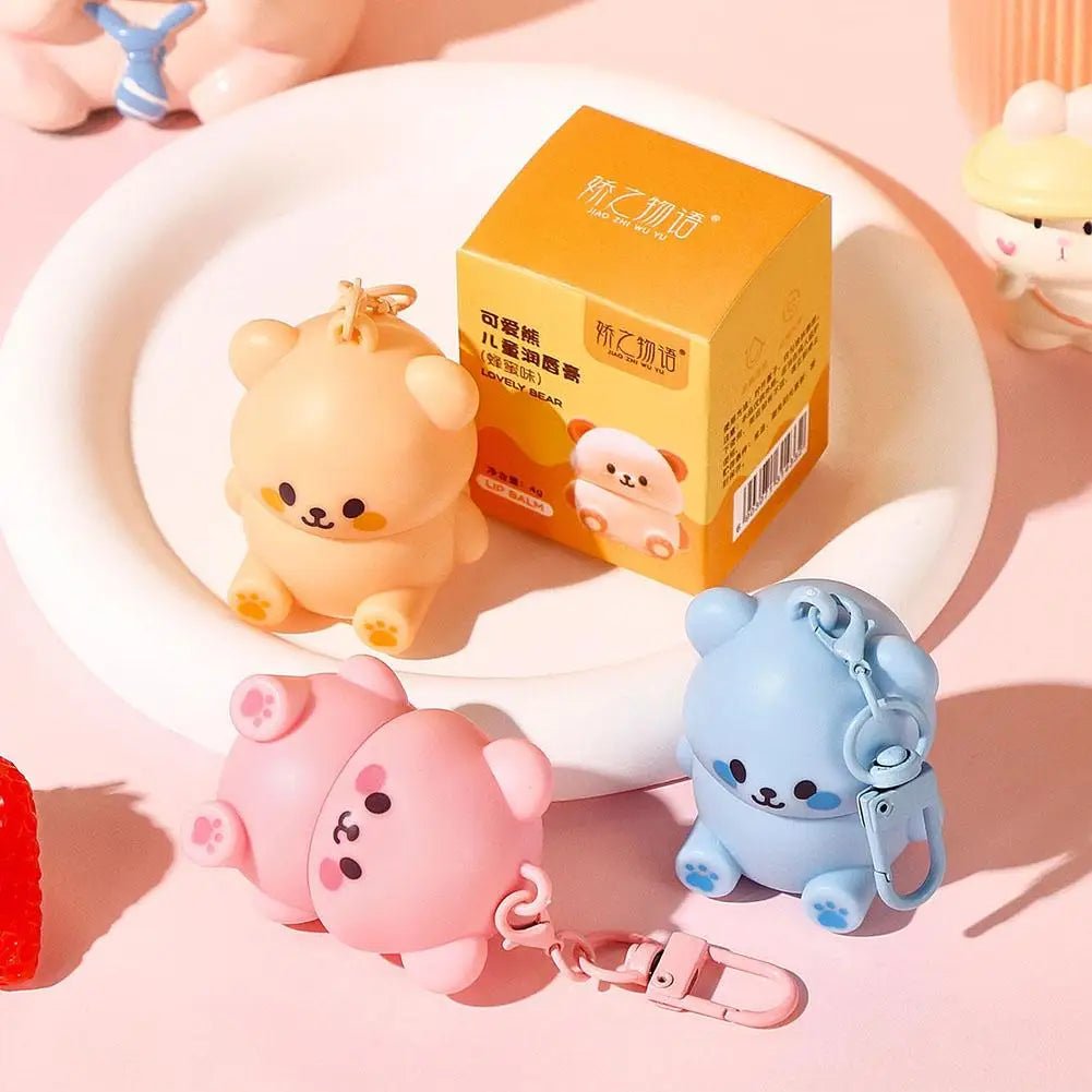 Children's Little Bear Lip Balm Moisturizing Anti-cracking Anti-peeling Baby Lip Balm Gentle Non Irritating Lip Skincare - BaBy's World