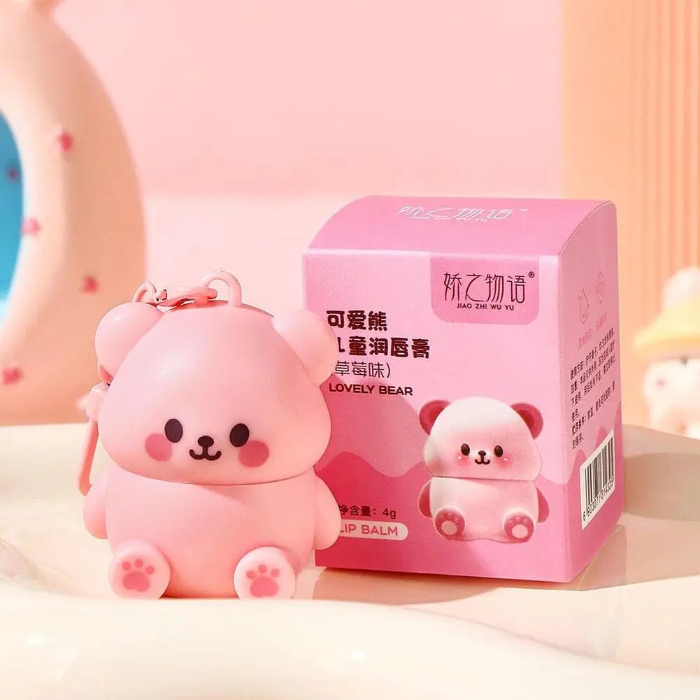 Children's Little Bear Lip Balm Moisturizing Anti-cracking Anti-peeling Baby Lip Balm Gentle Non Irritating Lip Skincare - BaBy's World