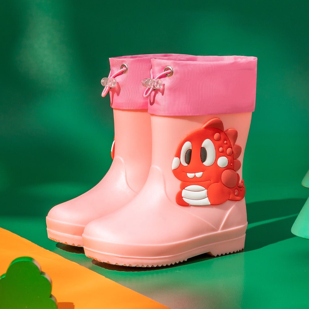 Children Rain Boots - Children's Rain Boots Cartoon Waterproof Short Tube Rain Shoes - Baby Shoe - Baby's World (view 9)