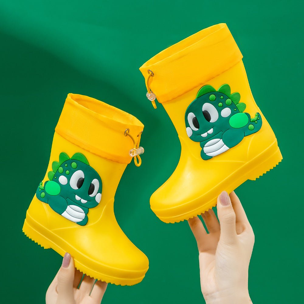 Children Rain Boots - Children's Rain Boots Cartoon Waterproof Short Tube Rain Shoes - Baby Shoe - Baby's World (view 10)