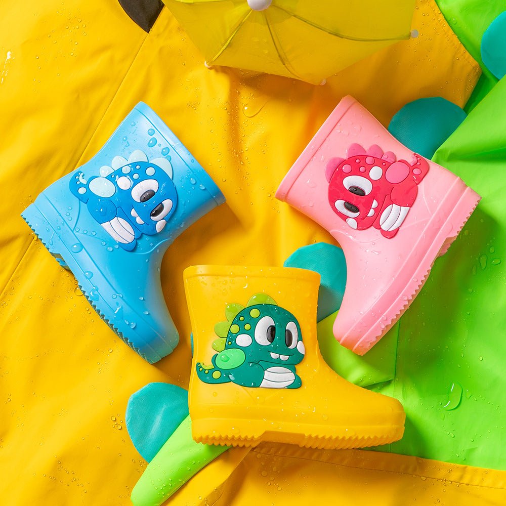 Children Rain Boots - Children's Rain Boots Cartoon Waterproof Short Tube Rain Shoes - Baby Shoe - Baby's World (view 3)