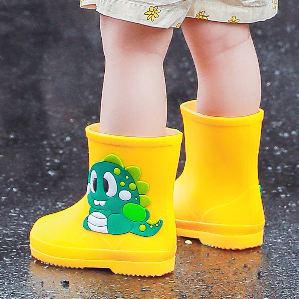 Children Rain Boots - Children's Rain Boots Cartoon Waterproof Short Tube Rain Shoes - Baby Shoe - Baby's World (view 4)