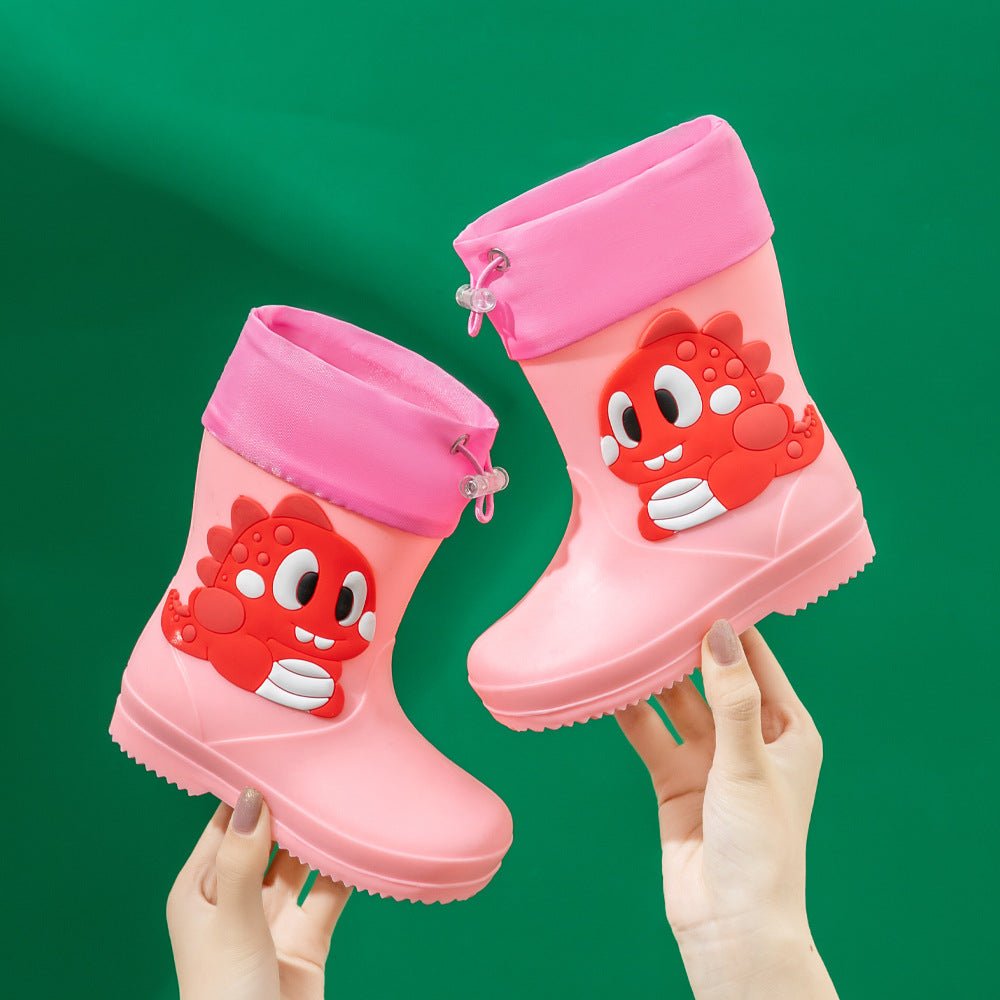 Children Rain Boots - Children's Rain Boots Cartoon Waterproof Short Tube Rain Shoes - Baby Shoe - Baby's World (view 8)