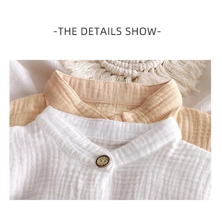 Children Stand Collar - Children's Stand Collar Solid Cotton Set Kids Boy Homewear Clothes Children Clothing Casual Long