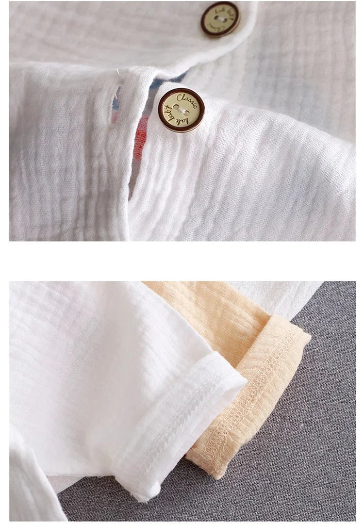 Children Stand Collar - Children's Stand Collar Solid Cotton Set Kids Boy Homewear Clothes Children Clothing Casual Long