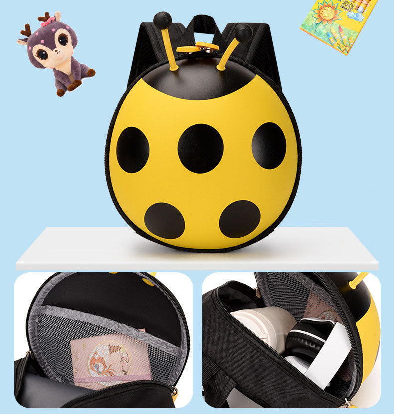 Ladybug Kindergarten Backpack with Leash Baby Backpack for 1 2 3 years Kids Backpack