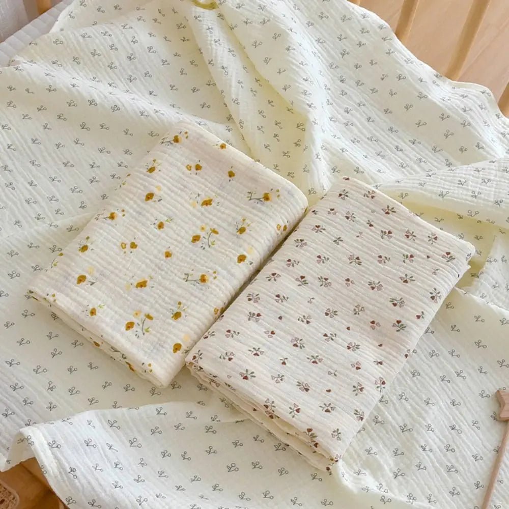 Cotton Baby Blanket Soft Breathable Cover Blanket for Infant Skin-friendly Bear Printed Nap Sleeping Rug Dormitory - BaBy's World