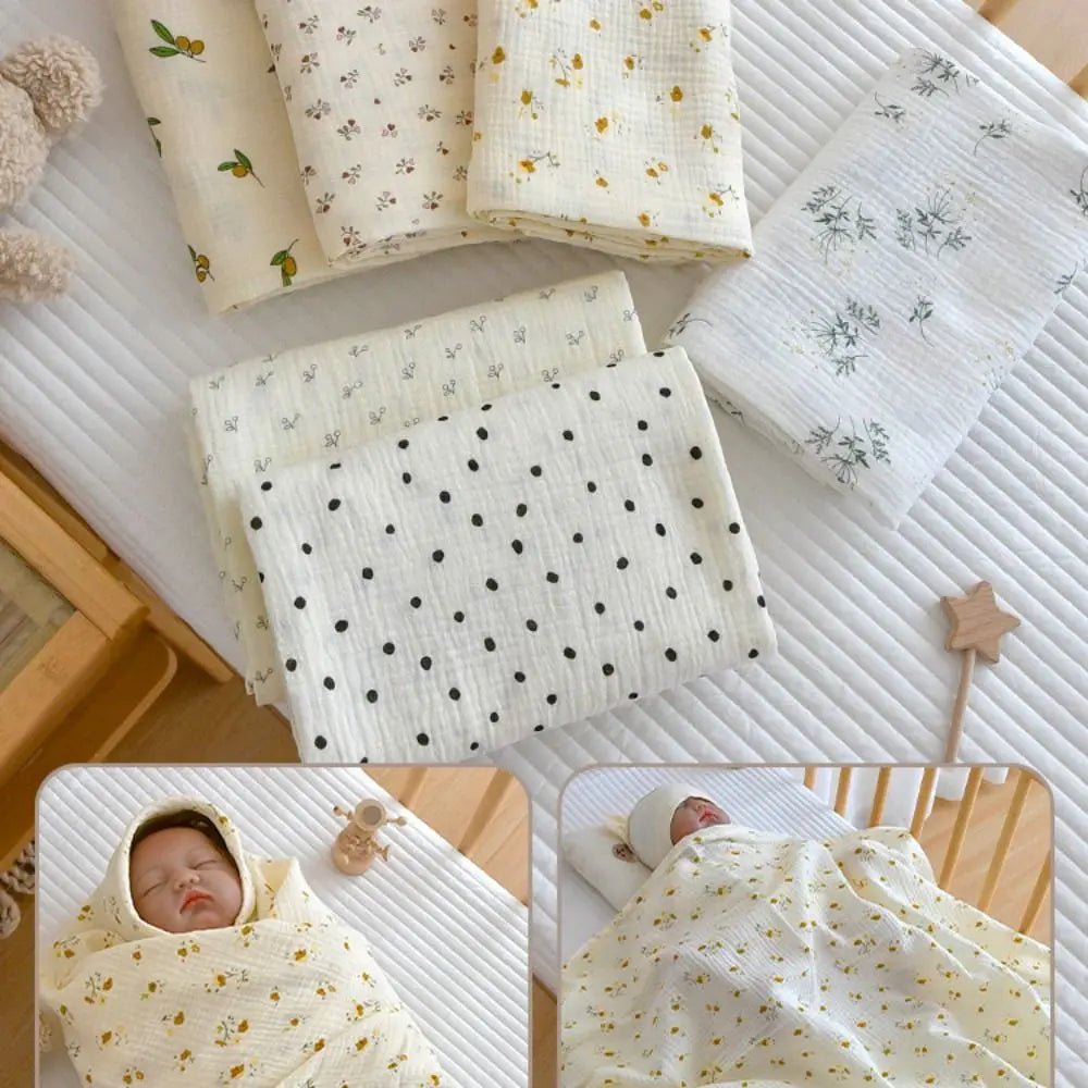 Cotton Baby Blanket Soft Breathable Cover Blanket for Infant Skin-friendly Bear Printed Nap Sleeping Rug Dormitory - BaBy's World