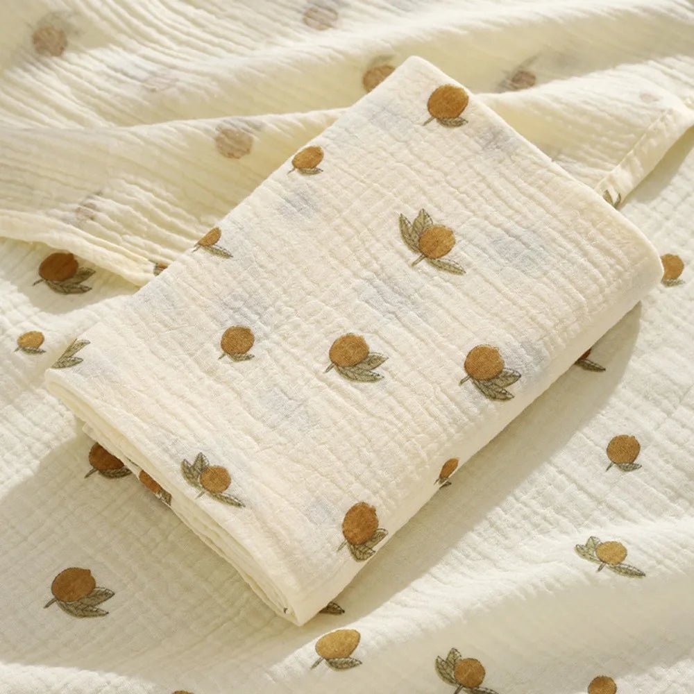 Cotton Baby Blanket Soft Breathable Cover Blanket for Infant Skin-friendly Bear Printed Nap Sleeping Rug Dormitory - BaBy's World