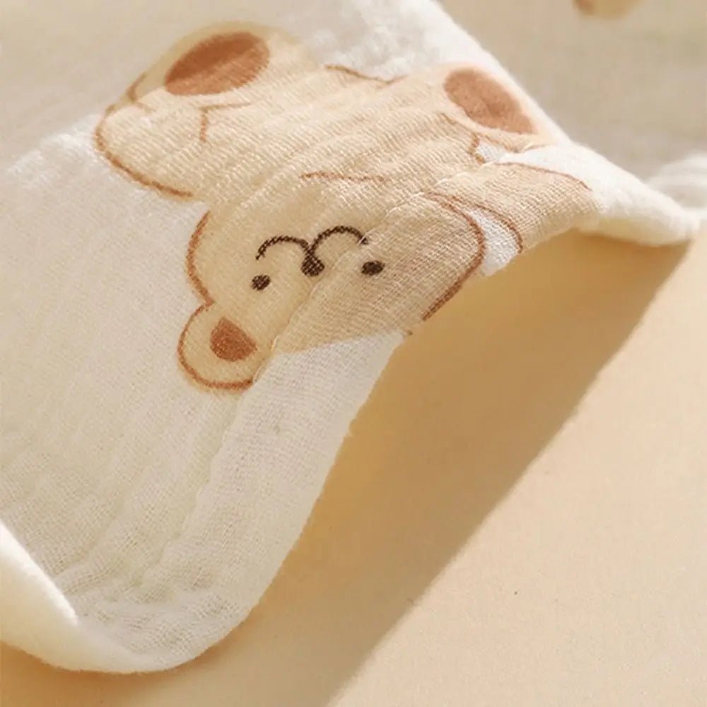 Cotton Baby Blanket Soft Breathable Cover Blanket for Infant Skin-friendly Bear Printed Nap Sleeping Rug Dormitory - BaBy's World