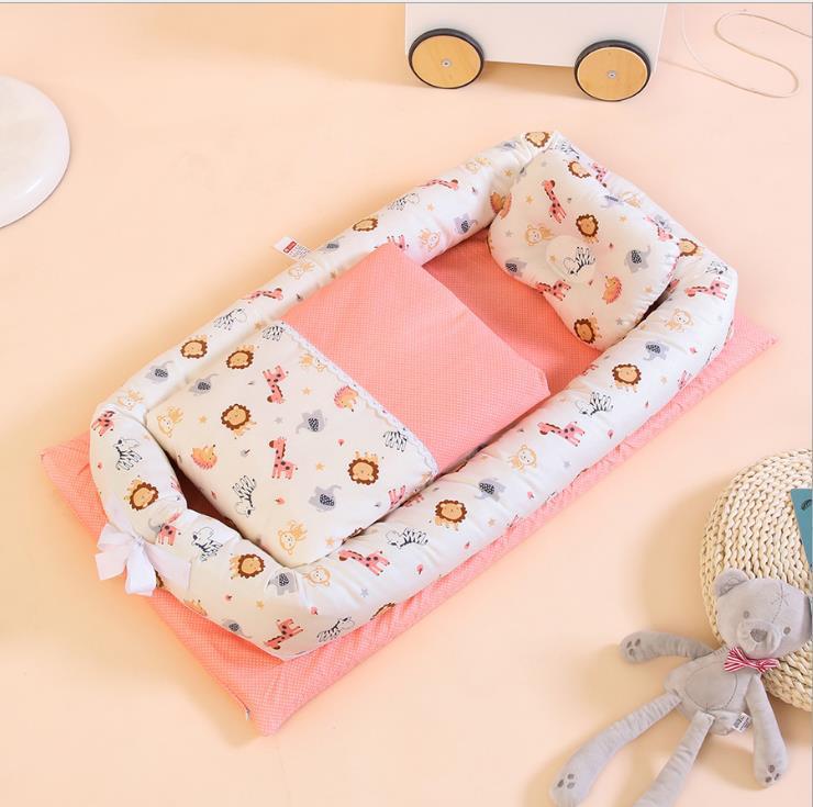 Crib Anti-pressure Newborn Foldable Portable Crib Middle Bed Baby Infant Mattress Bionic Travel Bed - BaBy's World