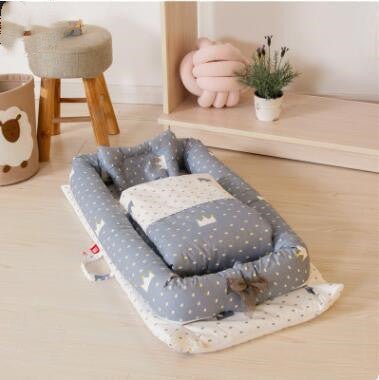 Crib Anti-pressure Newborn Foldable Portable Crib Middle Bed Baby Infant Mattress Bionic Travel Bed - BaBy's World