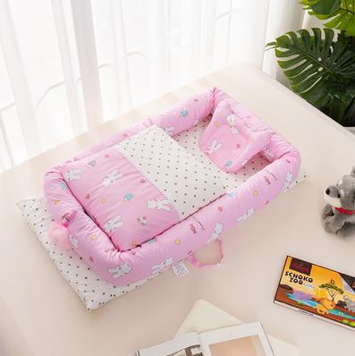 Crib Anti-pressure Newborn Foldable Portable Crib Middle Bed Baby Infant Mattress Bionic Travel Bed - BaBy's World