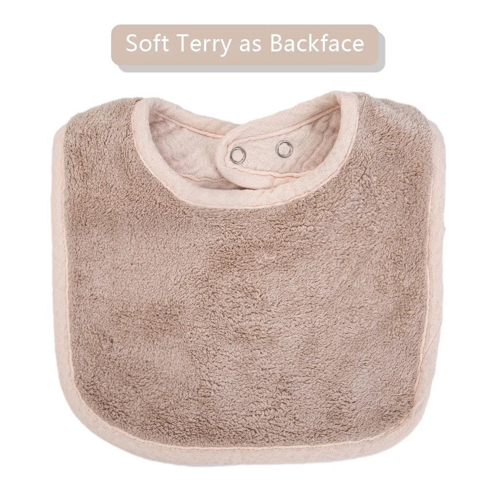 Cute Bear Muslin Cotton Baby Bibs Saliva Towel U-Absorbent Pockets Korean Children Kids Boys Girls Bandanas Feeding Burp Clothes - BaBy's World