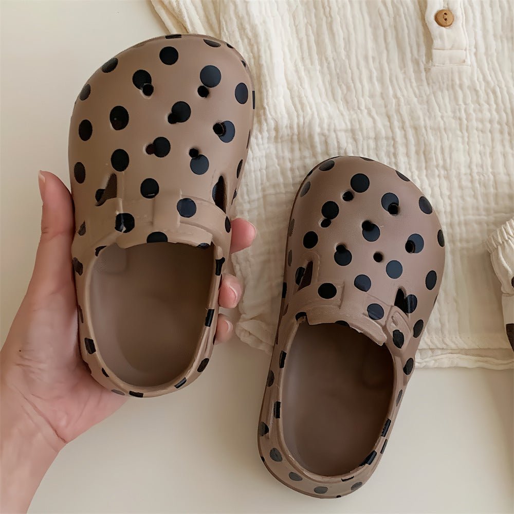 Cute Polka Dot Children's Toe Cap Sandals - BaBy's World