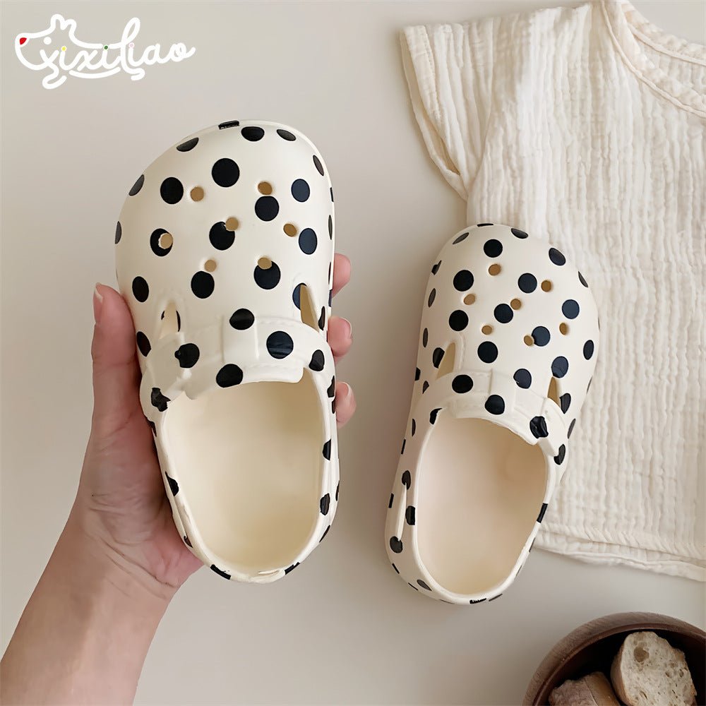 Cute Polka Dot Children's Toe Cap Sandals - BaBy's World