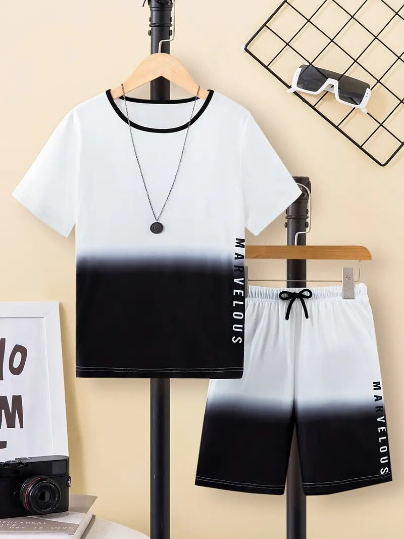 Boys Casual Short - Boys' Casual Short Sleeve T-shirt Top Shorts Two-piece Set - Boys & Kids dresses - Baby's World (view 7)