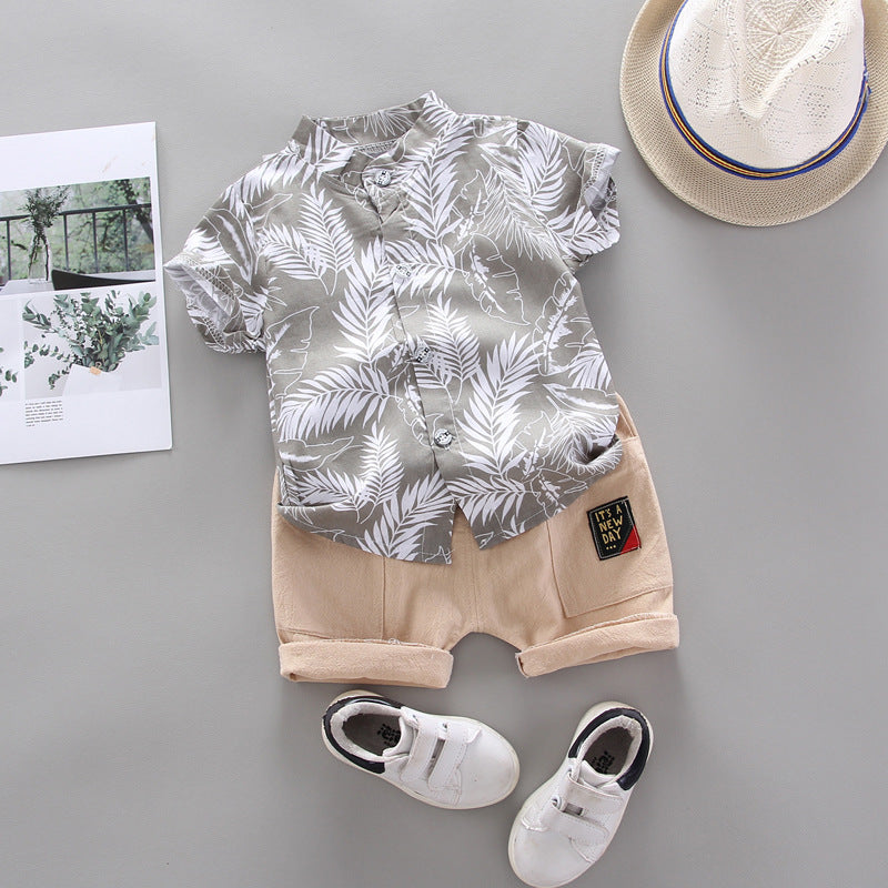 Korean Style Children's Baby Clothes Two Piece Set - Boys Summer & Party Dresses - Baby's World (view 8)