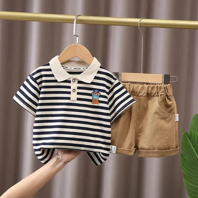Diimuu Boys Clothing - DIIMUU Baby Boys Clothing Sets T-shirt + Shorts Kids Girl Outfits Suits Children Summer Wear Infant