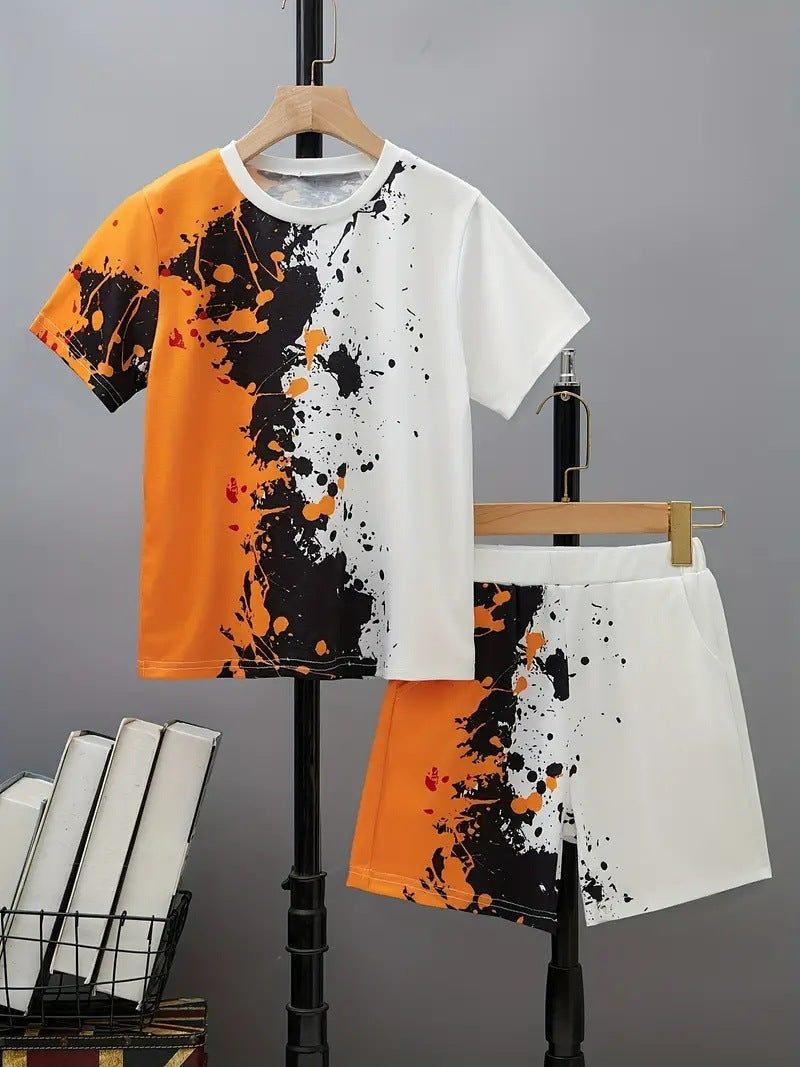 Boys Casual Short - Boys' Casual Short Sleeve T-shirt Top Shorts Two-piece Set - Boys & Kids dresses - Baby's World (view 13)