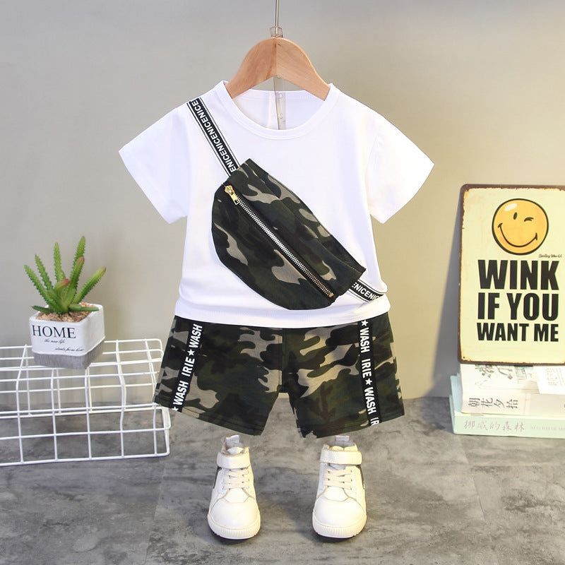 Summer New Boys' Western Style Camouflage Short Sleeve Suit - Boys & Kids dresses - Baby's World (view 11)