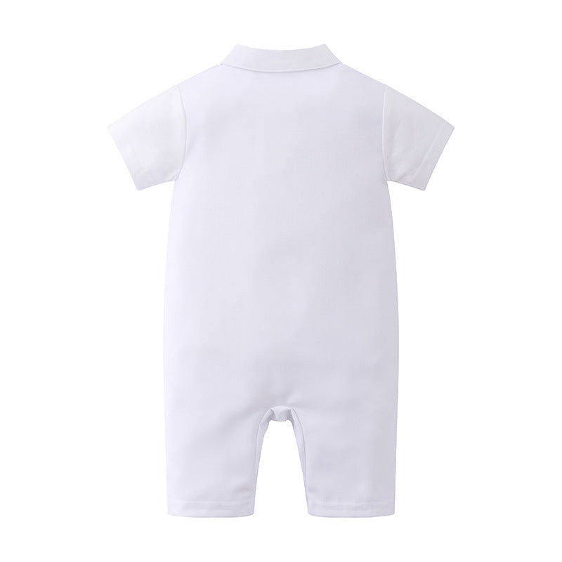British Romper Baptism Dress Boys Baby Summer Bodysuit Baby Jumpsuit - Boys Summer & Party Dresses - Baby's World (view 3)