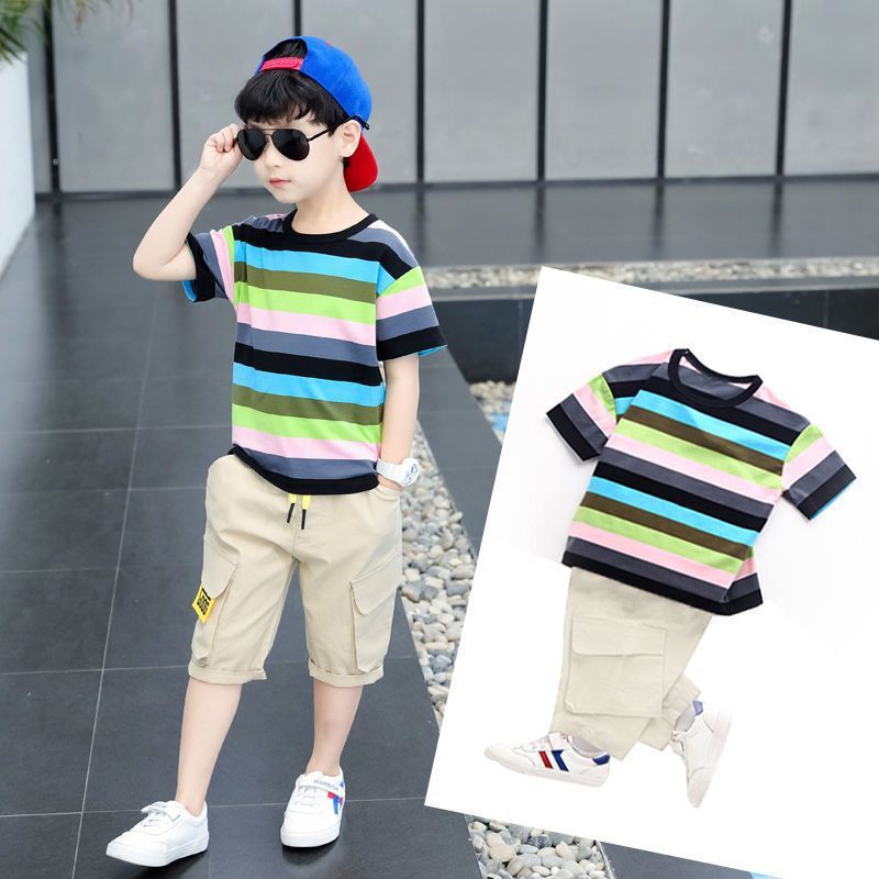 Boys Fashionable Fifth - Boys' Fashionable Fifth Pants Two-piece Suit - Boys Clothing - Baby's World (view 2)