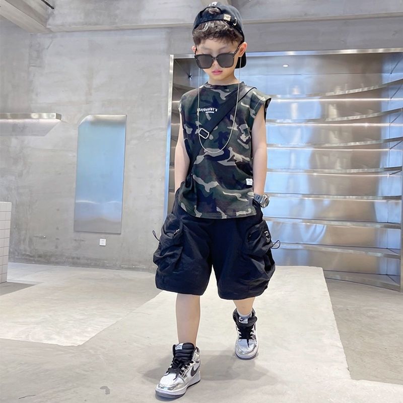 Sleeveless For Boy T-shirt And Shorts Two-piece Set - Boys Summer & Party Dresses - Baby's World (view 6)
