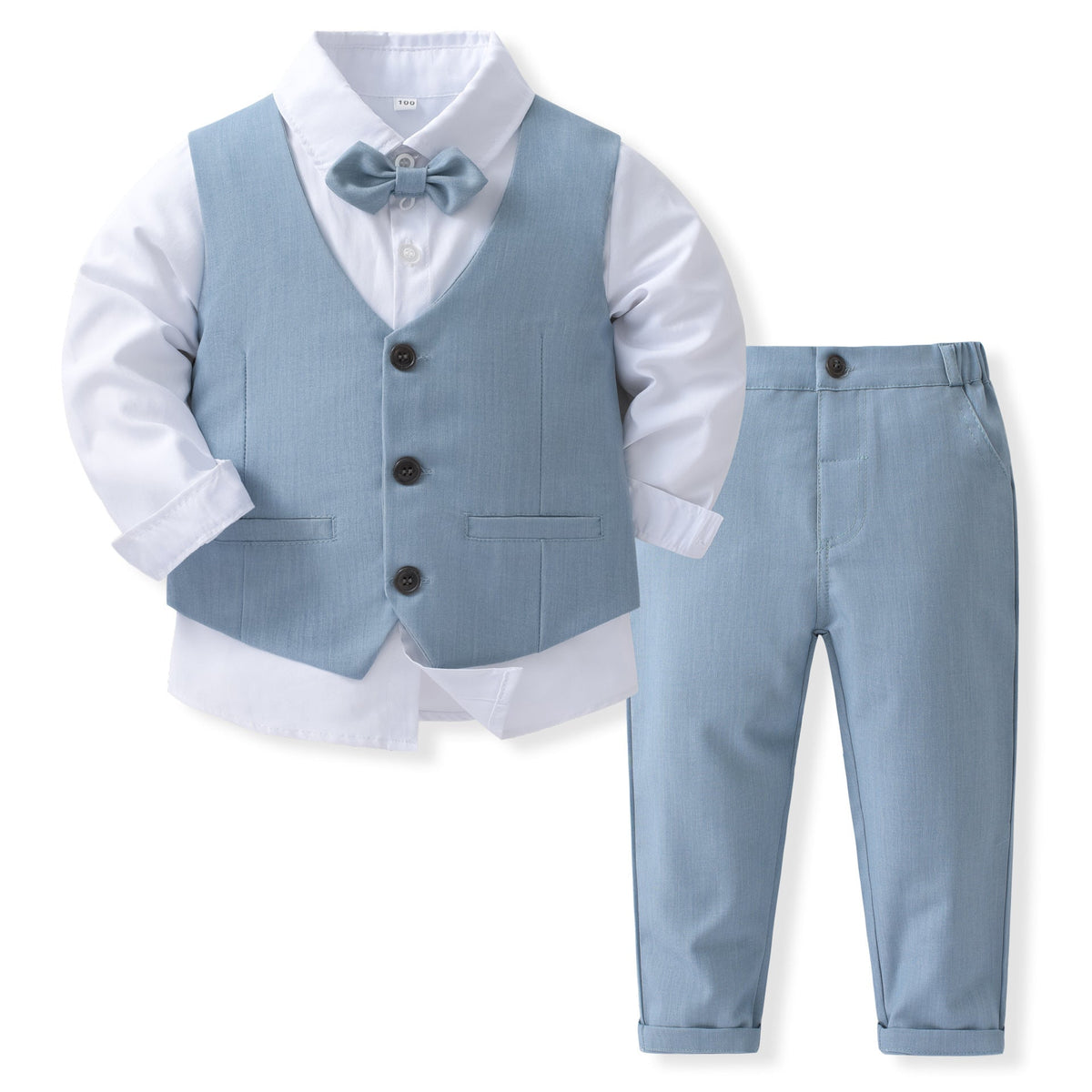Baby Banquet Party Gentleman Collar Vest Set - Boys Summer & Party Dresses - Baby's World (view 5)