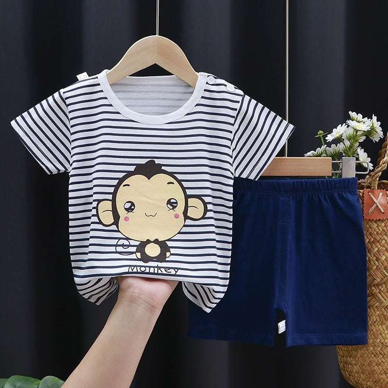 Fashion Cute Cotton Baby Clothes Shorts Suit - Boys Summer & Party Dresses - Baby's World (view 2)