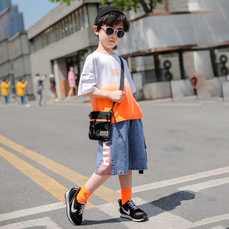 New Children Summer - New Children's Summer Tide Clothes Handsome Boy Short Sleeves - Boys Summer & Party Dresses - Baby's
