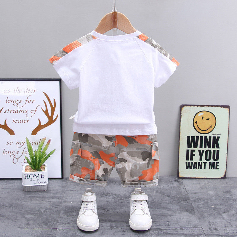 Boys Casual Children - Boys' Casual Children's Children's Clothing Casual Short-sleeved Shorts - Boys & Kids dresses